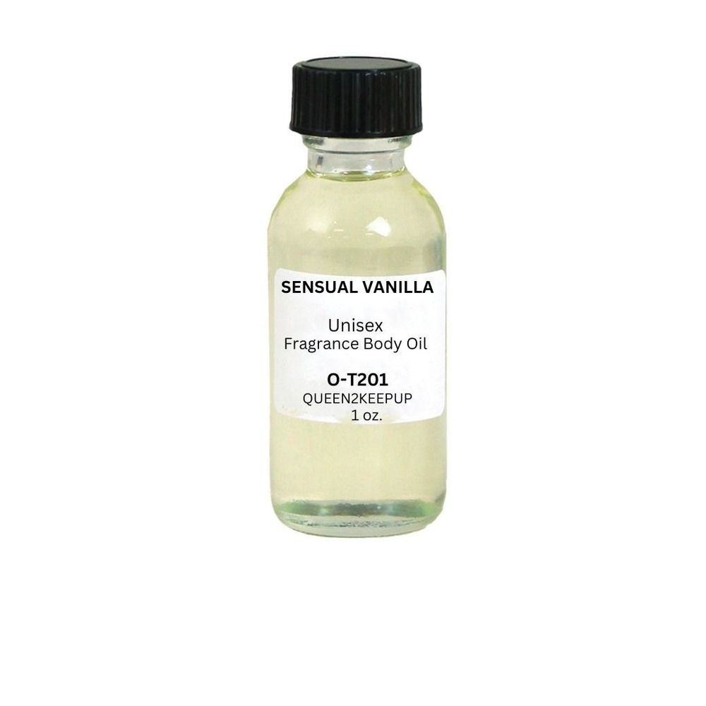 Sensual Vanilla (Unisex) Body Oil 1 oz Fragrance All Natural Scent